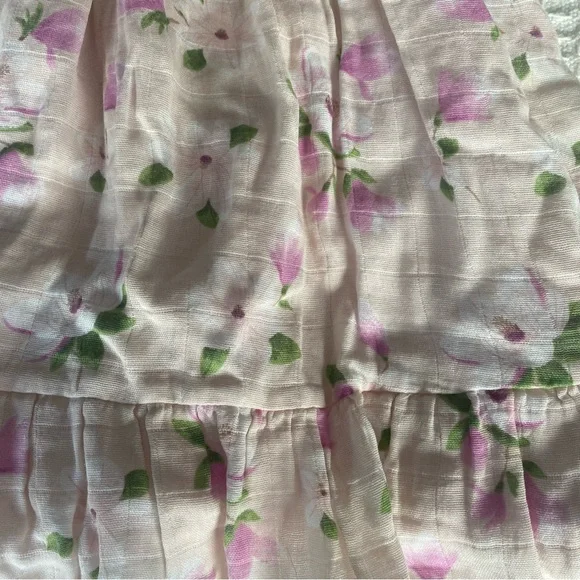 Angel Dear southern magnolias smocked ruffle sundress pink size 3T NWT - Picture 4 of 7